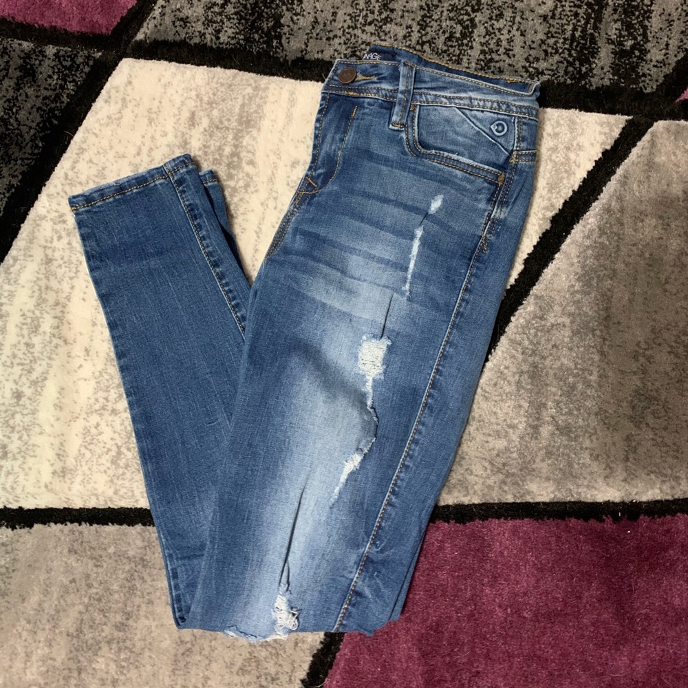 Size 3 distressed jeans